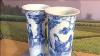 A Beautiful Antique Chinese Porcelain Blue & White Kangxi Landscape Vase 1700.