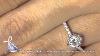 Egl Certified 0.60ct Natural White Marquies Wedding Diamond 18k White Gold Ring.