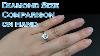 1.03 CT White Princess Cut 3 Stone Studded Designer Solitaire Wedding Ring