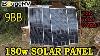 Bougerv 180 Watts Mono Solar Panel, 12 Volts Monocrystalline Solar Cell Charg